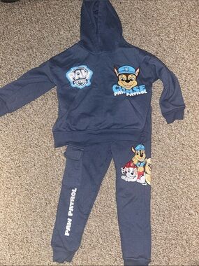 Paw Patrol Navy Blue Hoodie and Jogger Set with Character Prints